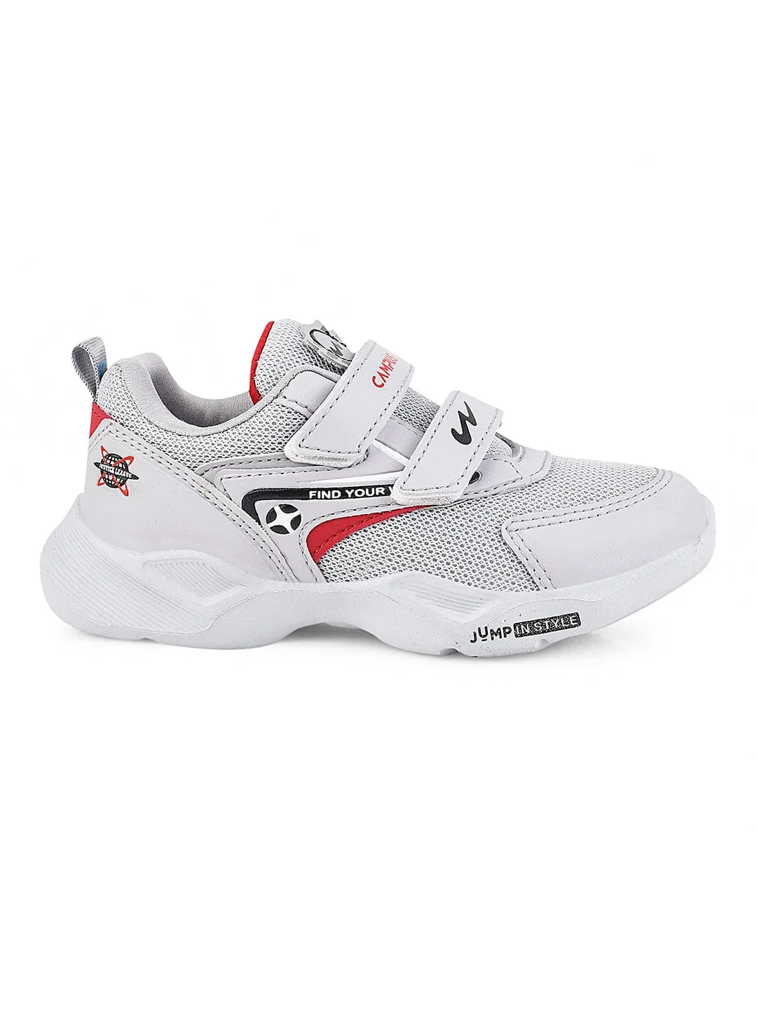 NINZA JR V Grey Kid's Running Shoes