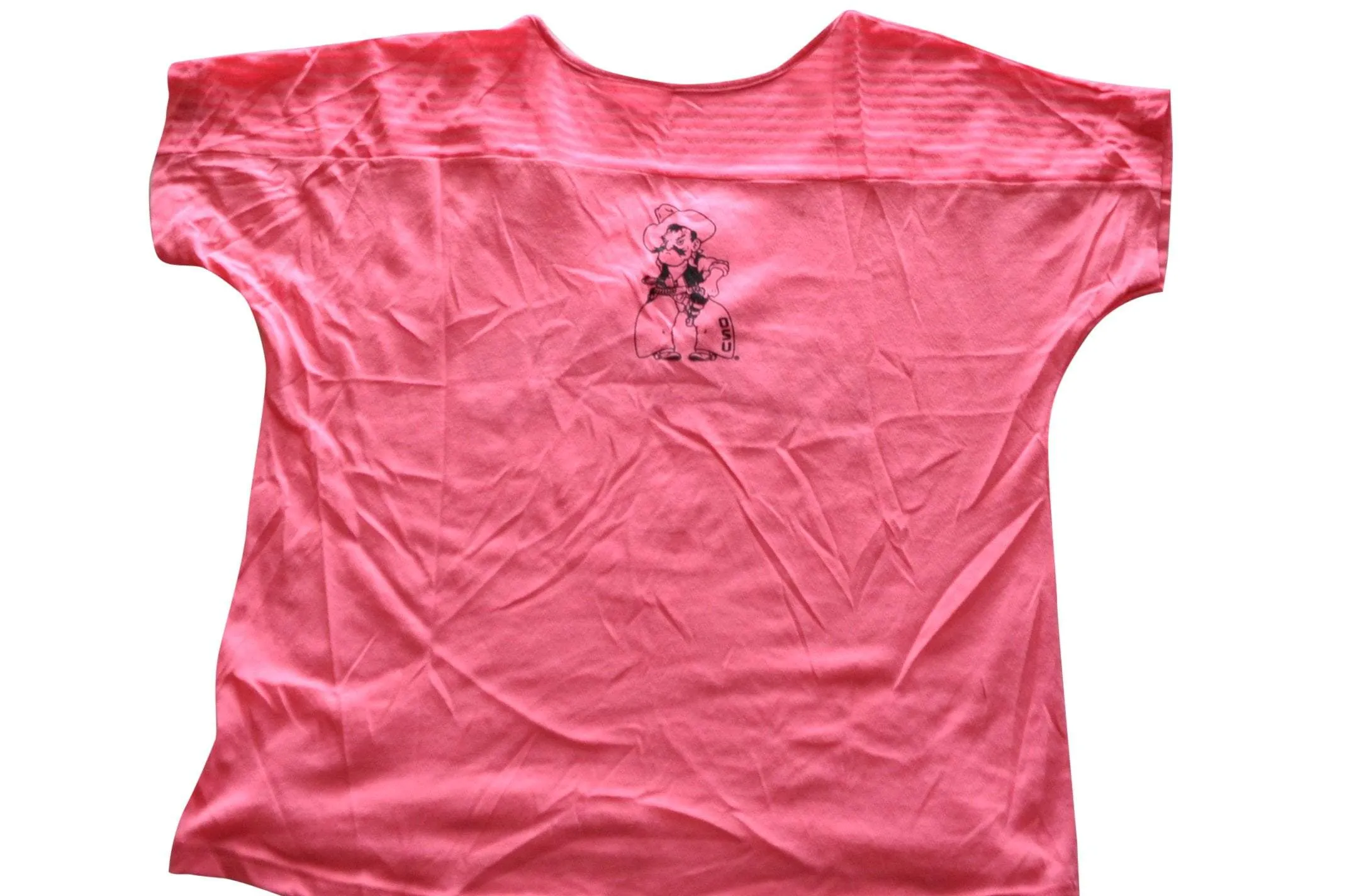 Oklahoma State Cowboys Gear for Sports Womens Wide Collar Pink T-Shirt (M)