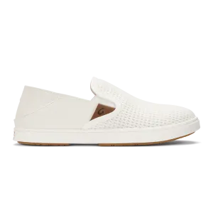 OluKai Women's Pehuea Slip Ons- Bright White