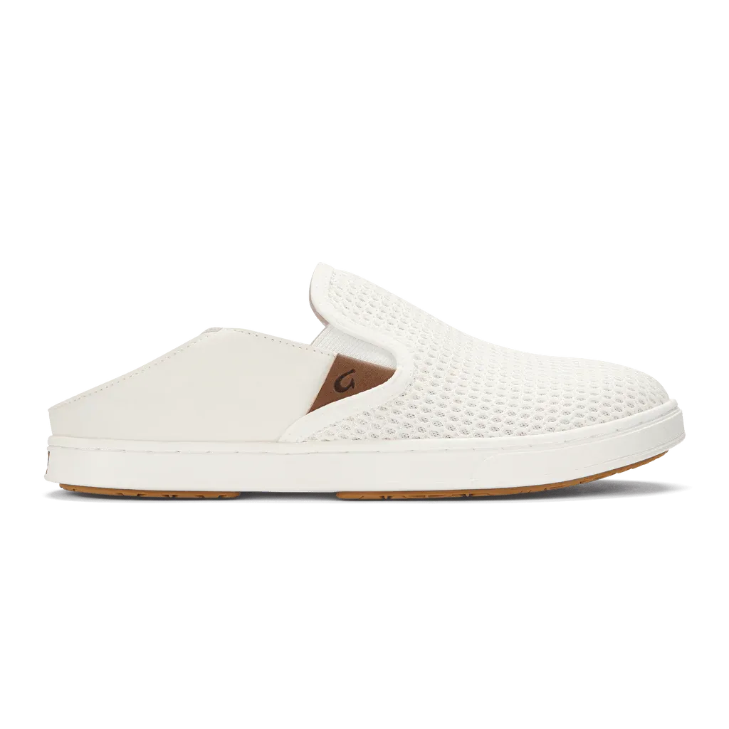 OluKai Women's Pehuea Slip Ons- Bright White