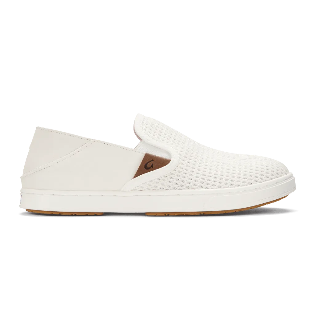 OluKai Women's Pehuea Slip Ons- Bright White