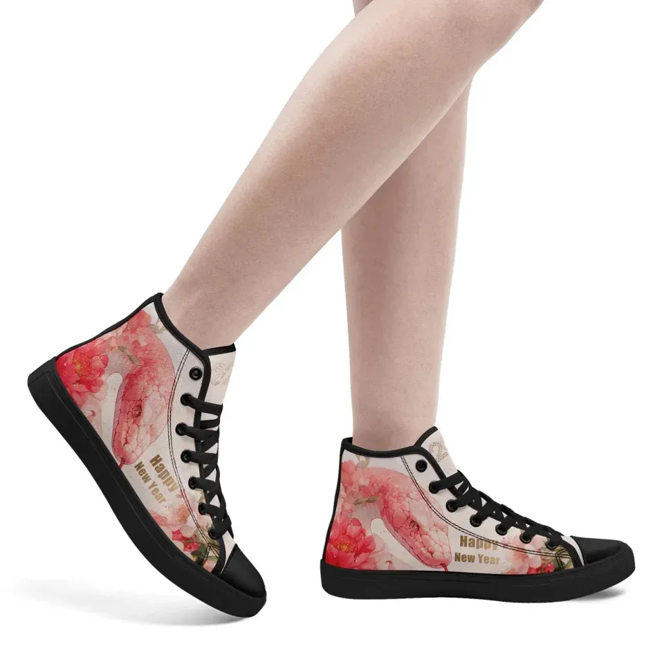 Personalized Year of the Snake Sneakers, Custom Trend High Top Shoes, Unisex Shoes