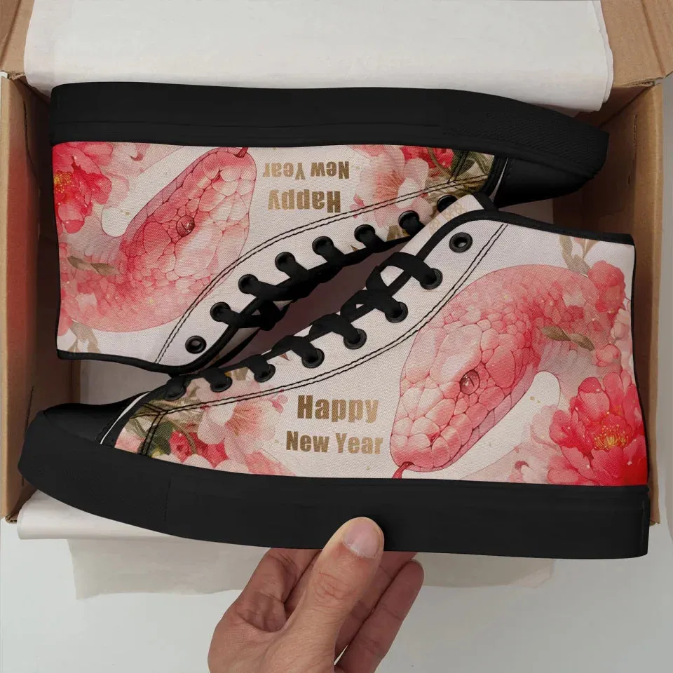Personalized Year of the Snake Sneakers, Custom Trend High Top Shoes, Unisex Shoes