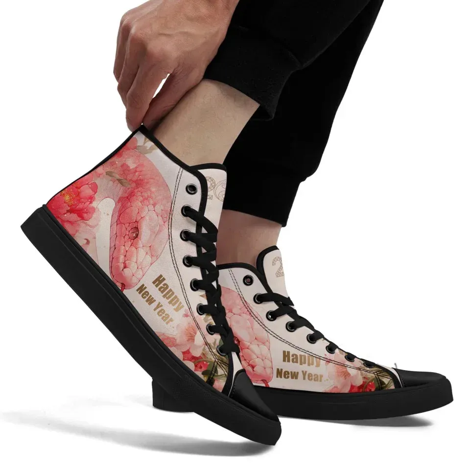Personalized Year of the Snake Sneakers, Custom Trend High Top Shoes, Unisex Shoes
