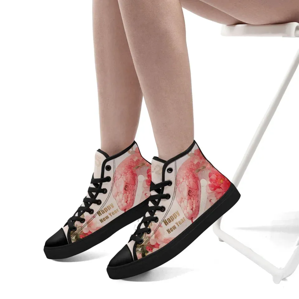 Personalized Year of the Snake Sneakers, Custom Trend High Top Shoes, Unisex Shoes