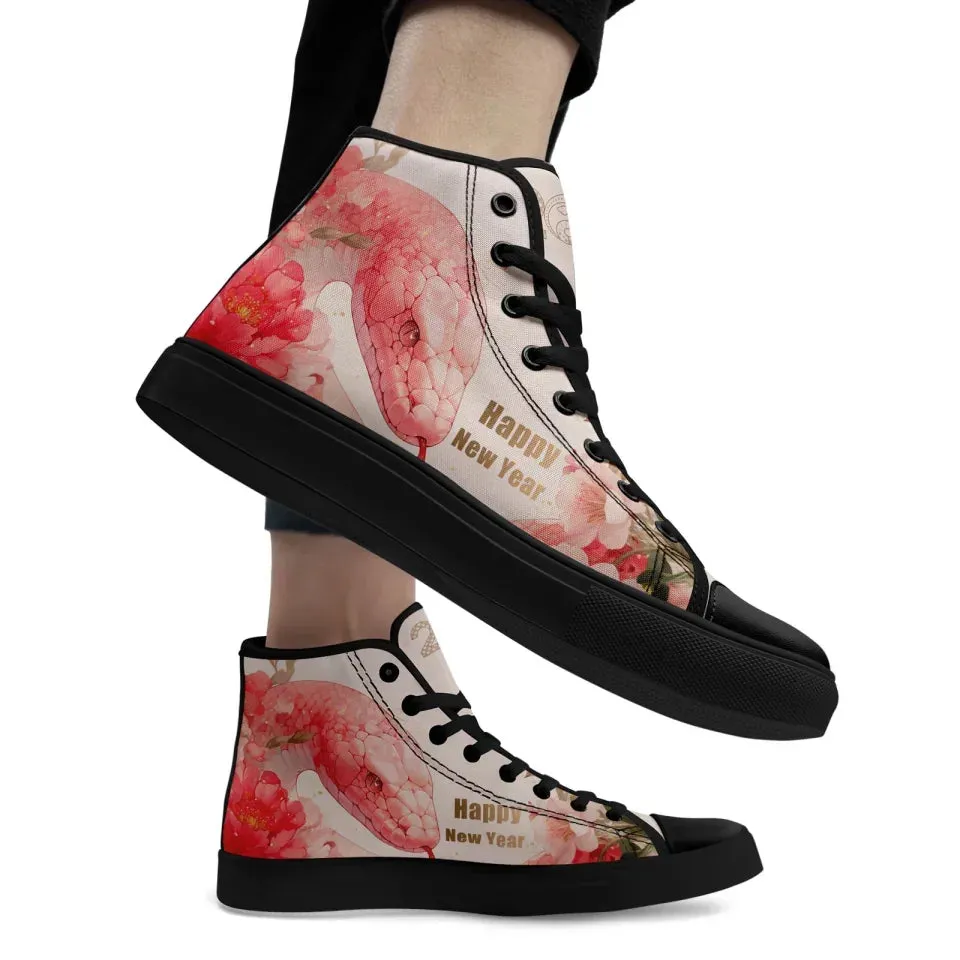 Personalized Year of the Snake Sneakers, Custom Trend High Top Shoes, Unisex Shoes