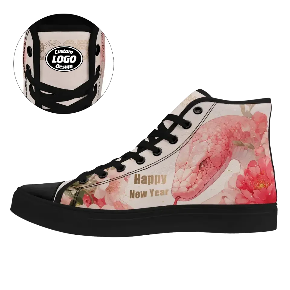 Personalized Year of the Snake Sneakers, Custom Trend High Top Shoes, Unisex Shoes