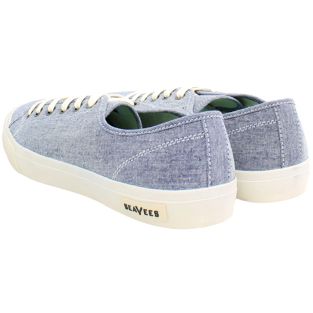 Seavees Legend Chambray Mens Blue Plimsolls