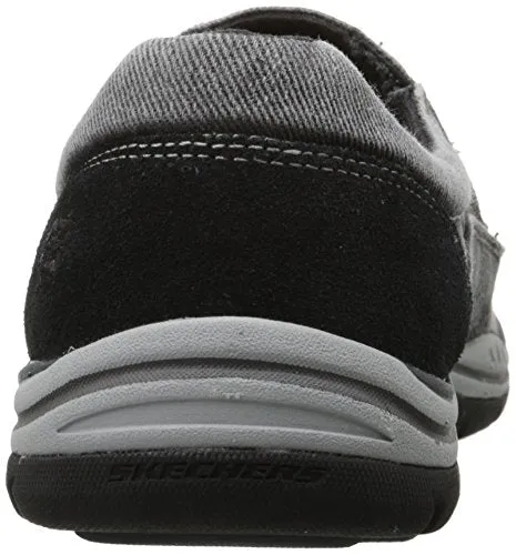 Skechers USA Men's Expected Avillo Relax Fit Slip-On Loafer,Black,9.5 M US