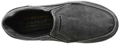 Skechers USA Men's Expected Avillo Relax Fit Slip-On Loafer,Black,9.5 M US