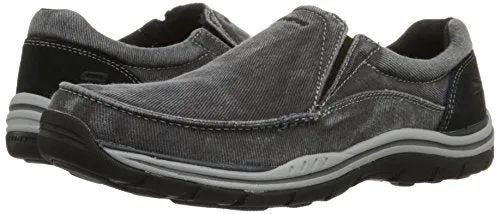 Skechers USA Men's Expected Avillo Relax Fit Slip-On Loafer,Black,9.5 M US