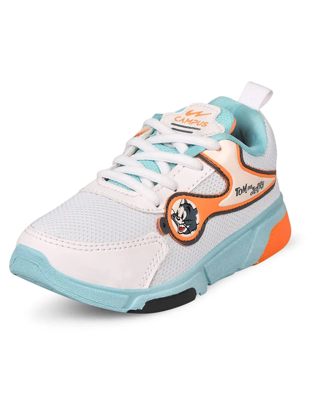 SRM-09 White Kid's Running Shoes