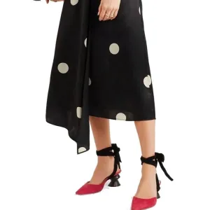 Suede Point Toe Ankle Strap Chunky High Heels