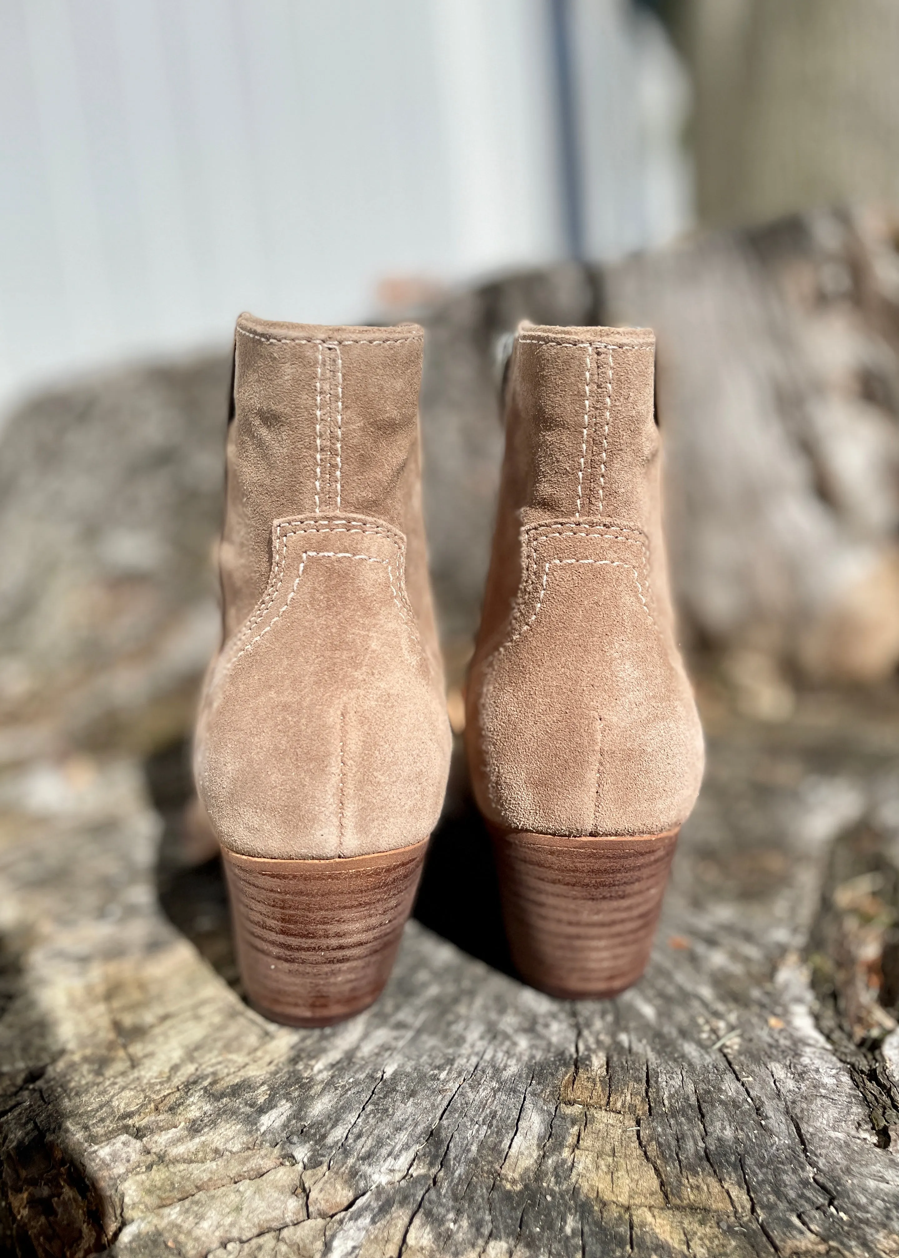 suede western bootie