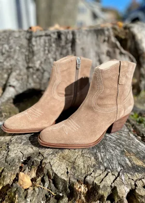 suede western bootie