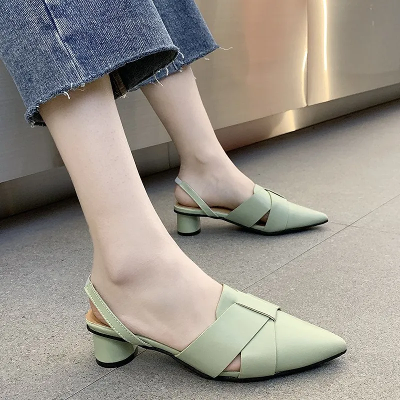 Summer Pointed Toe Heels