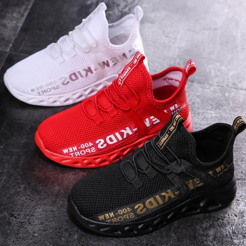 Toddler Boy and Little Boy Tie Free Sport Sneakers