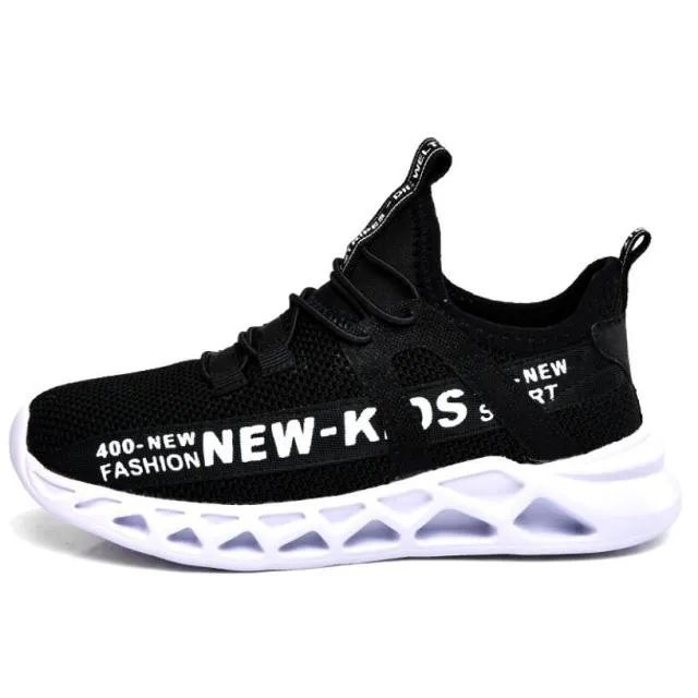 Toddler Boy and Little Boy Tie Free Sport Sneakers