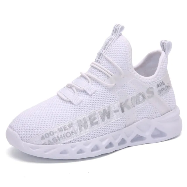Toddler Boy and Little Boy Tie Free Sport Sneakers