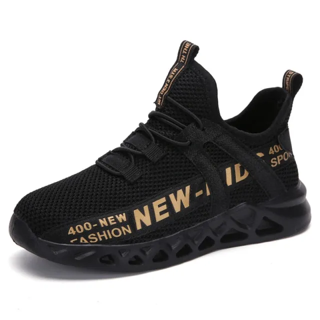 Toddler Boy and Little Boy Tie Free Sport Sneakers