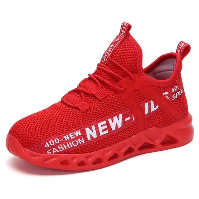Toddler Boy and Little Boy Tie Free Sport Sneakers
