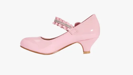Truffle Collection Girls Pink Belly Party Shoes