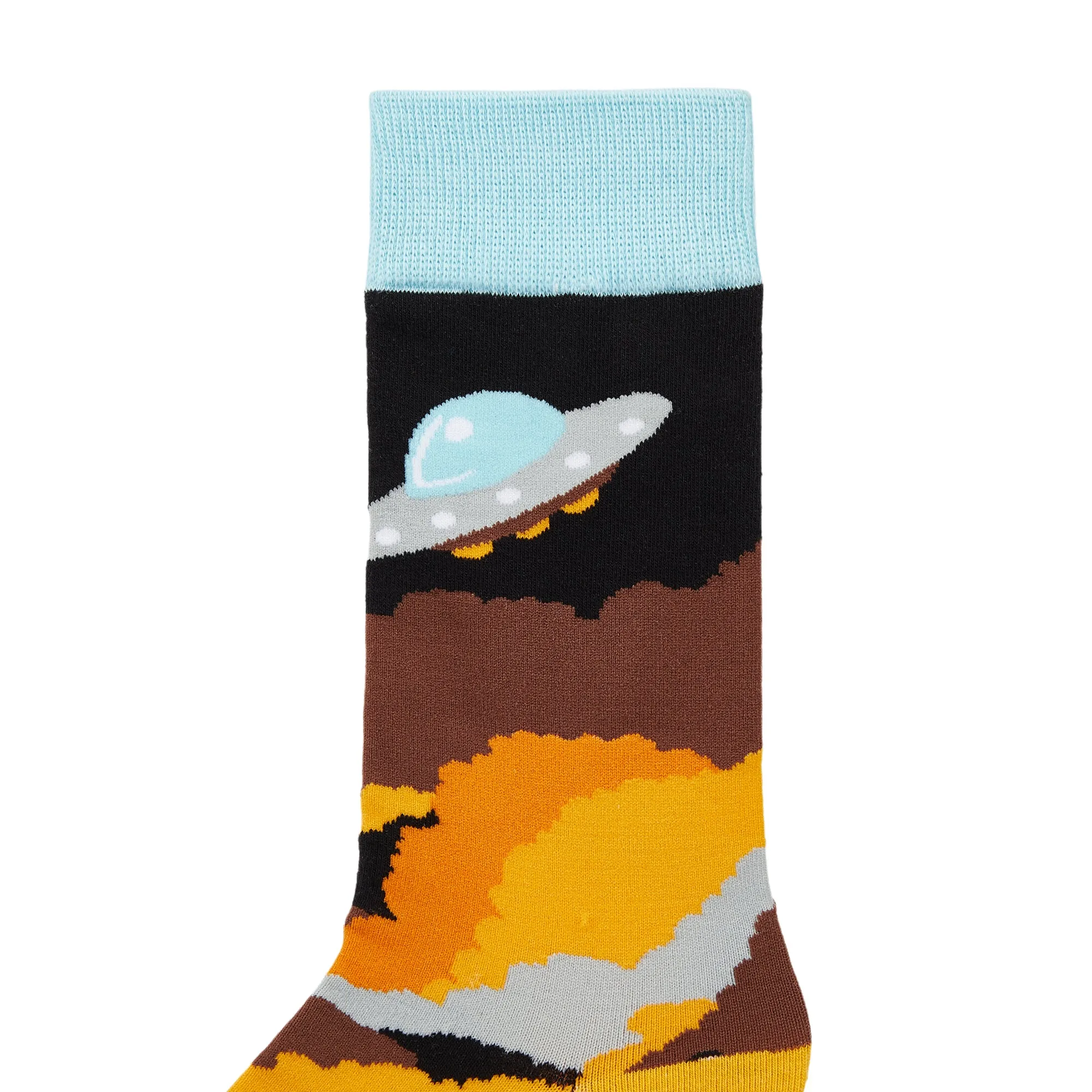 UFO Printed Crew Length Socks