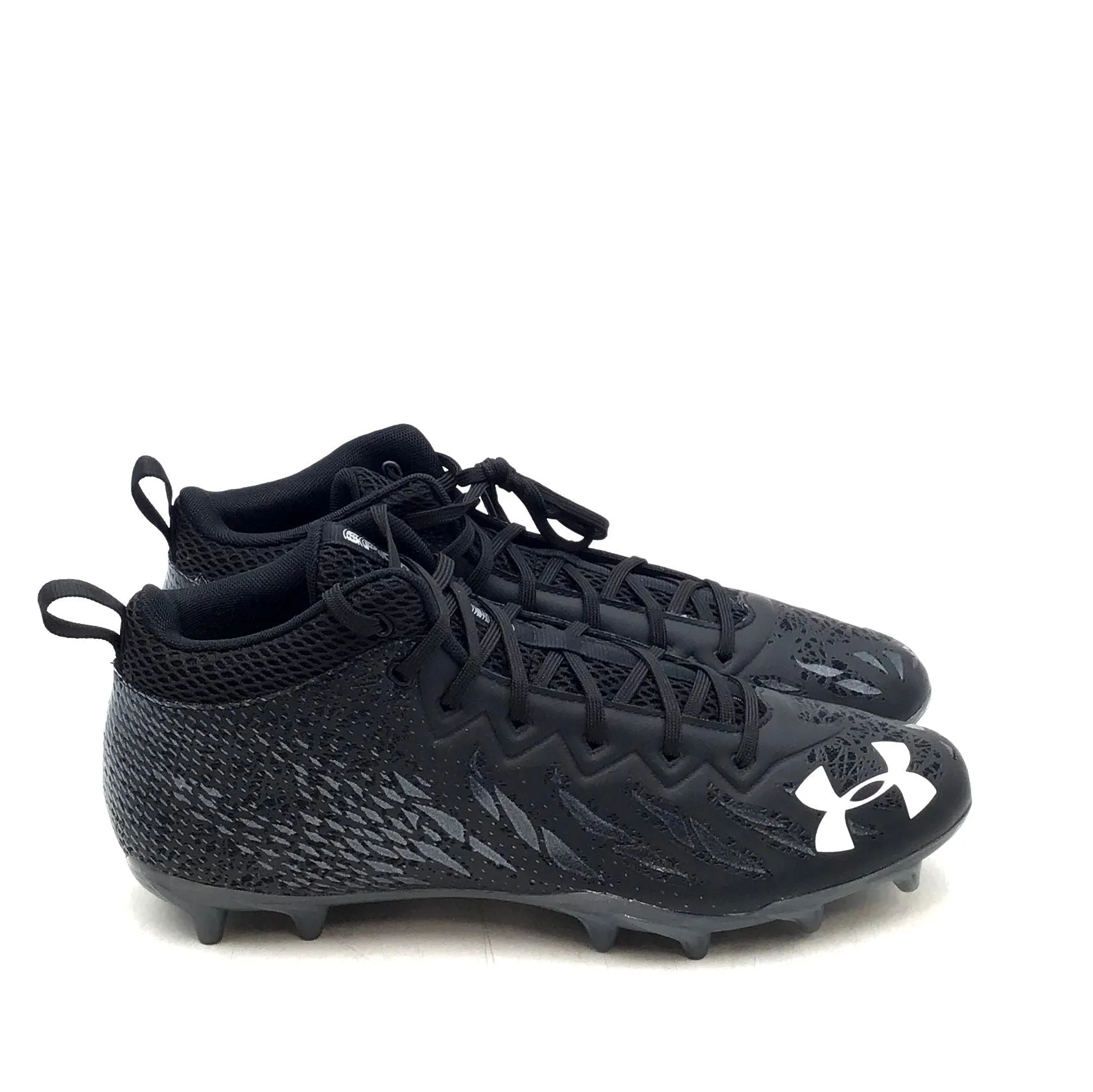 Under Armour Men's Spotlight Select 3022667 Black Football Cleats - Size 12