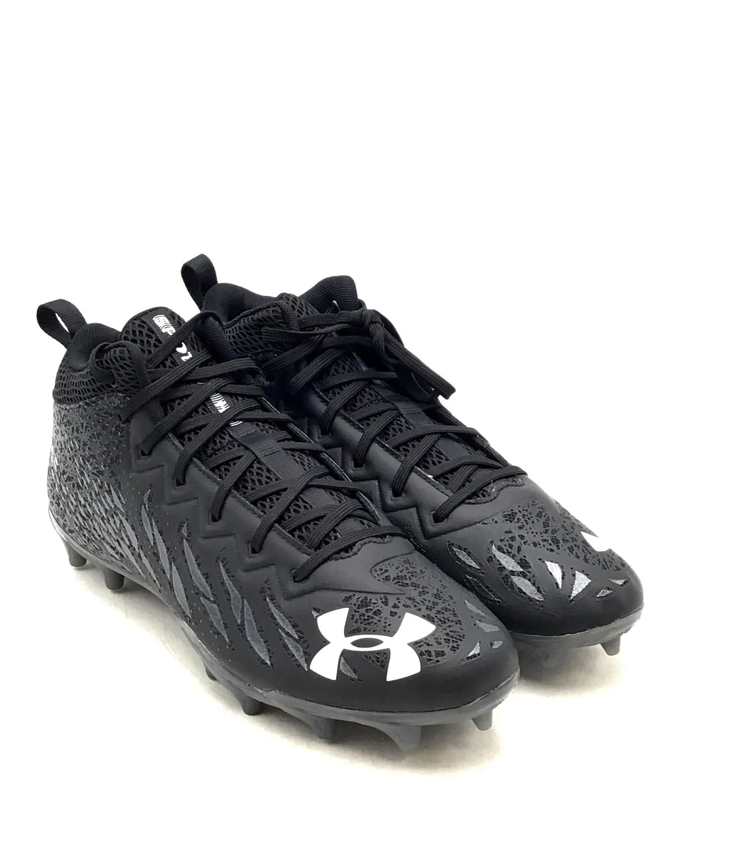 Under Armour Men's Spotlight Select 3022667 Black Football Cleats - Size 12