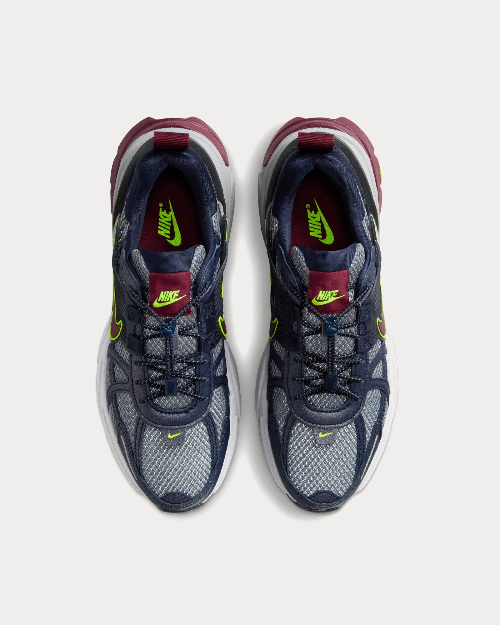 V2K Run Luminous Obsidian / Night Maroon / Volt / Wolf Grey Low Top Sneakers