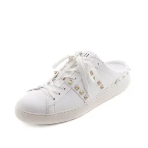 Valentino White Rockstud Untitled Open Slide Sneakers Size US 11 | EU 41