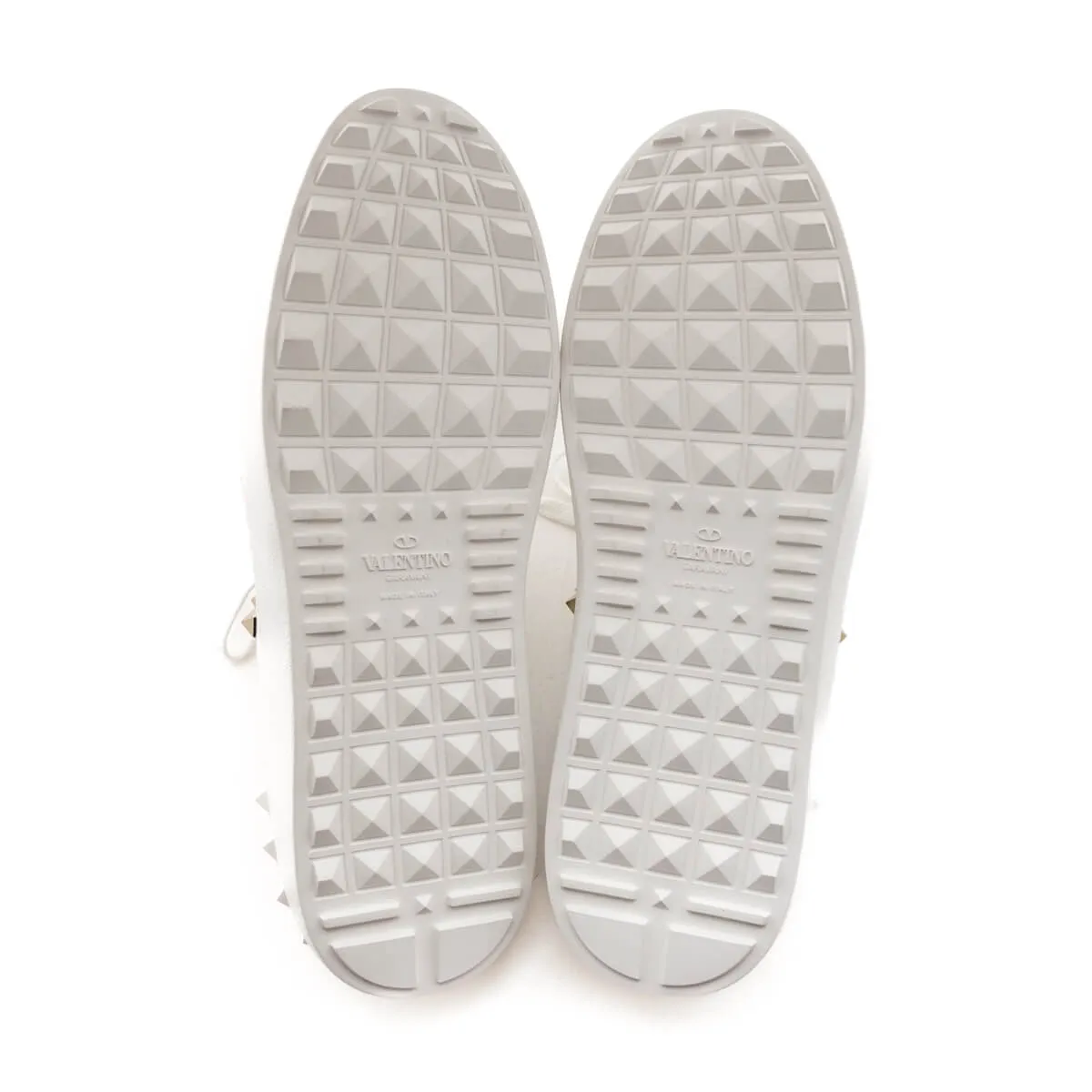 Valentino White Rockstud Untitled Open Slide Sneakers Size US 11 | EU 41