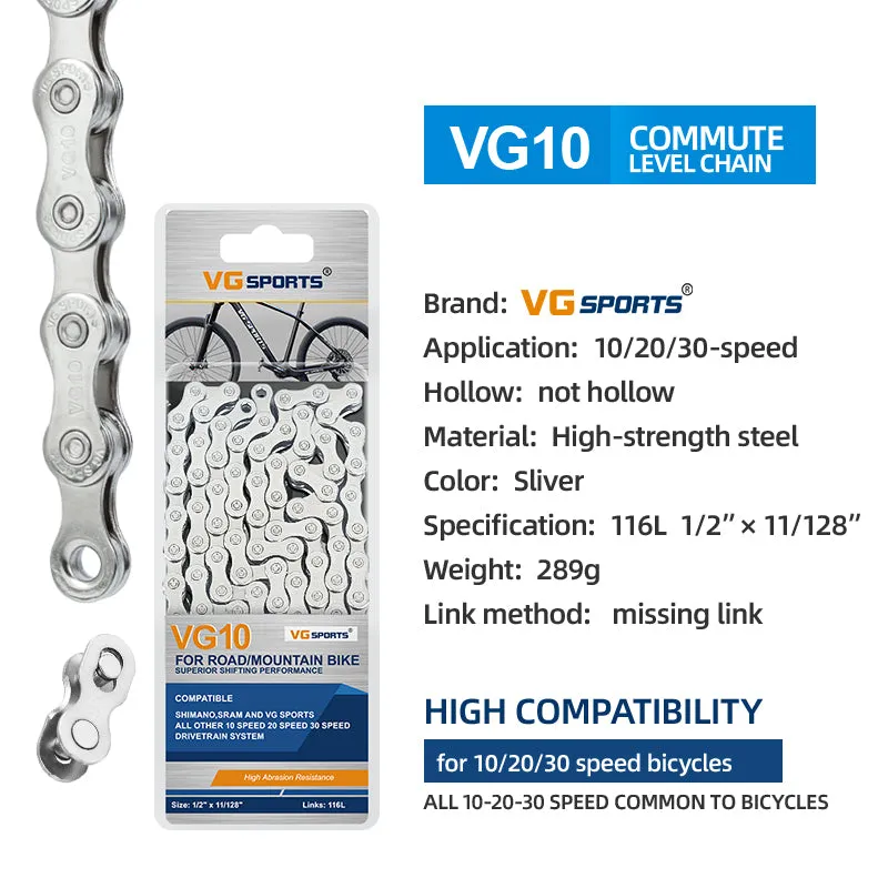 VG Sports 10 Speed Bicycle Chain