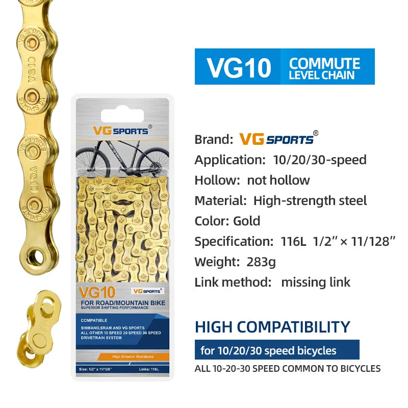 VG Sports 10 Speed Bicycle Chain