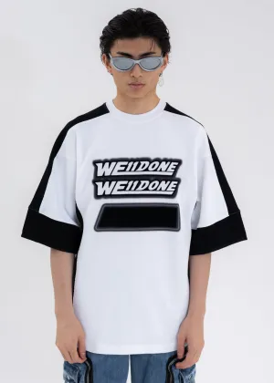 WHITE OVERSIZED FOOTBALL SHIRT