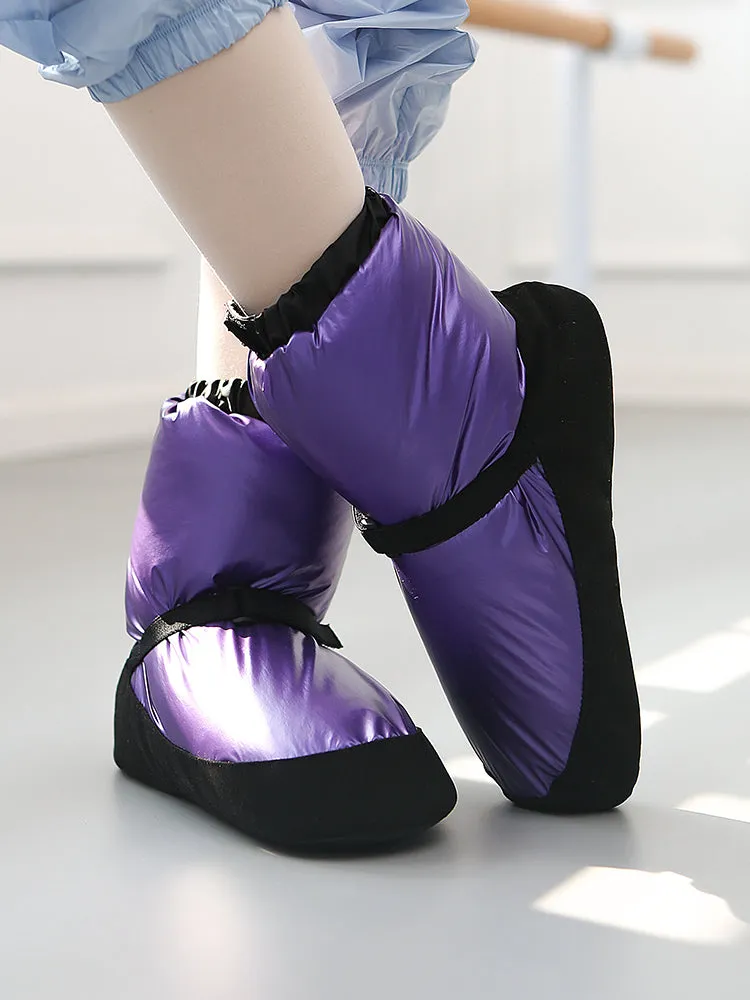 Winter Plus Velvet Thick Cotton Boots Ballet Soft Bottom Training Shoes